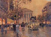 unknow artist Paris Street oil painting